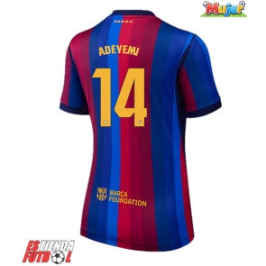 Barcelona Karim Adeyemi #14 Primera Equipación Mujer 2026-27 Manga Corta
